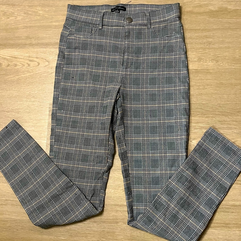 Plaid High Waisted Pants